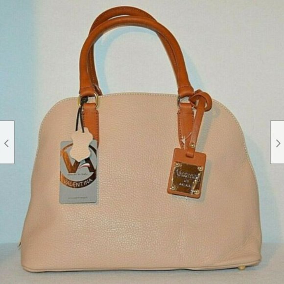 Velentina Handbags - VALENTINA Rose Color  Leather Crossbody Handbag